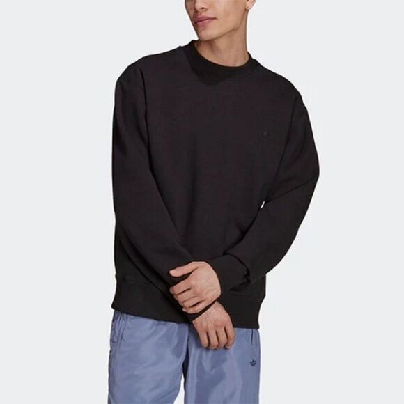 Adidas Original C Crew Sweatshirts Long Sleeve H09179 Black Size XS NWT - Picture 1 of 8